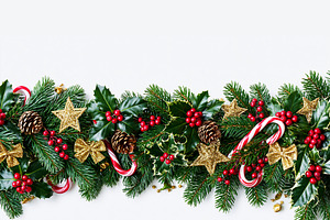 Festive Christmas garland