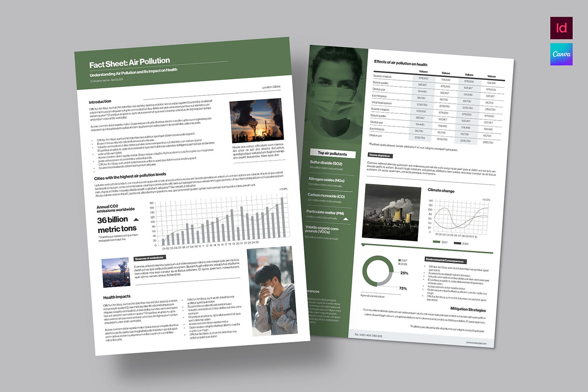 Simple Fact Sheet Template, a Flyer Template by BrandPacks