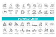 Manufacturing and Industrial Icons, an Outline Icon by Tettygreen (Thumbnail 1 of 2)