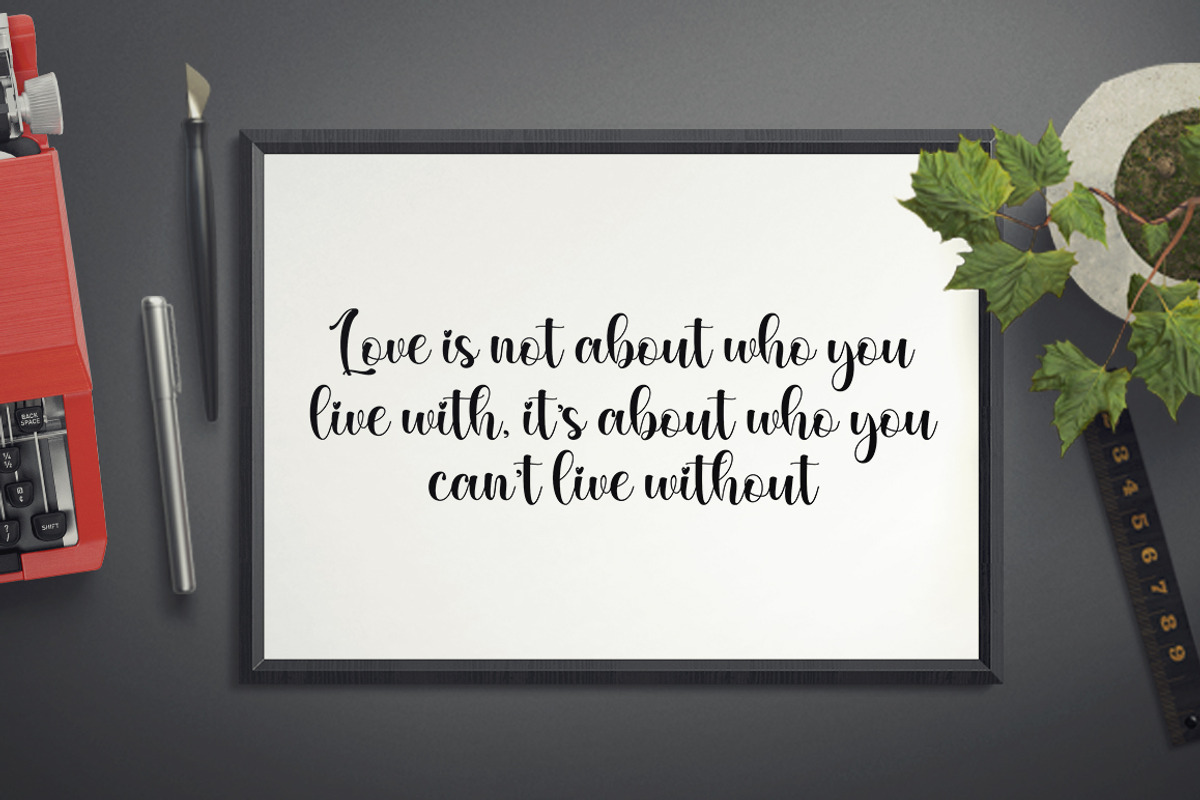 Rainbow, a Script Font by Nurul_kamal (Photo 6 of 8)