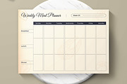 Weekly Meal Plan Layout, a Stationery Template by MightyDesign (Thumbnail 2 of 6)