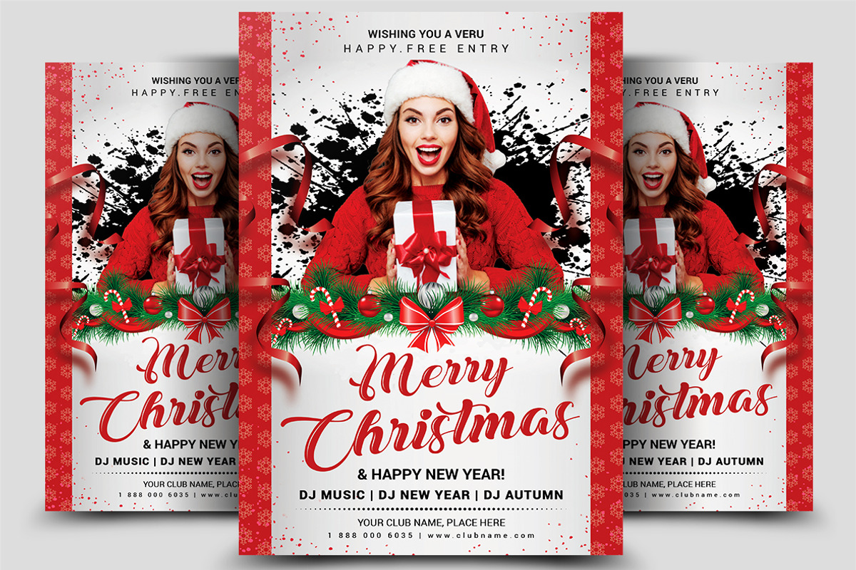 50-Christmas Flyers Bundle, a Flyer Template by AfzaalGraphics (Photo 12 of 49)