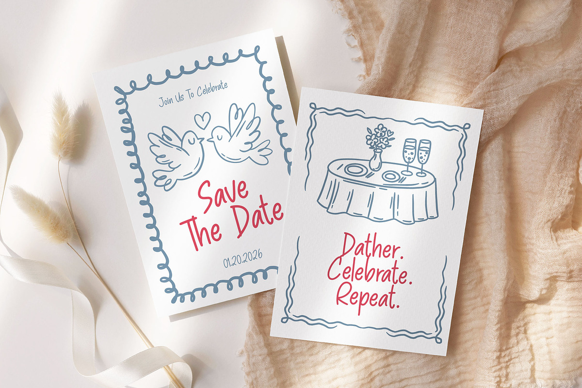 Pinky Doodle Natural Handwritten, a Script Font by Letterena Studios Script (Photo 7 of 20)