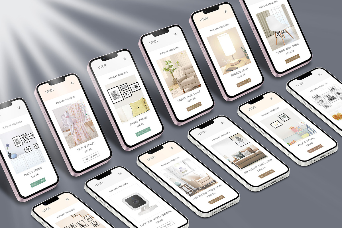 Realistic 3D iPhone Mock-Up Bundle 3, an iPhone Mockup by Graphicsworld125 (Photo 9 of 15)