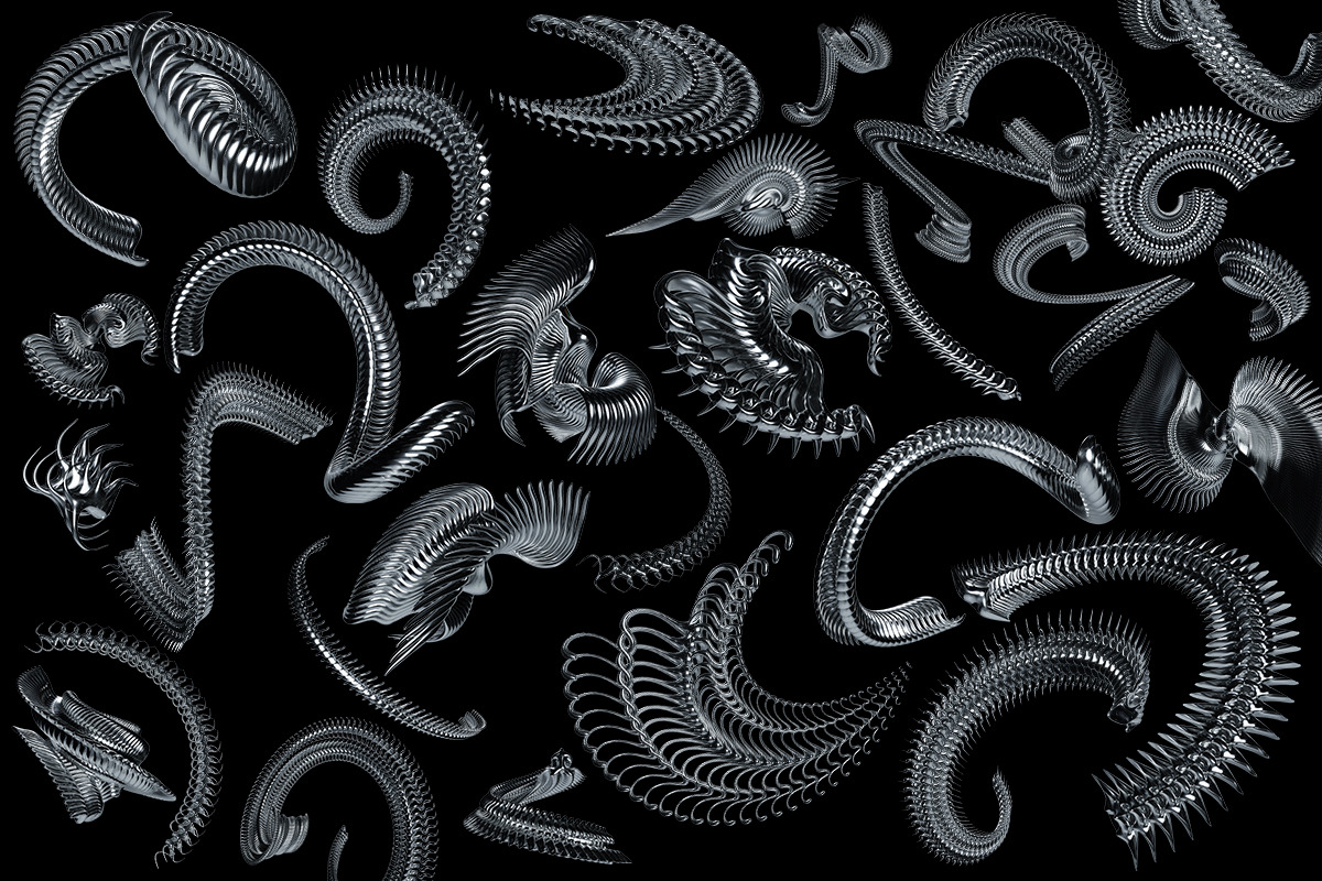Chrome Elements - 3D Abstract Shapes, a Graphic by saintricchi (Photo 7 of 8)