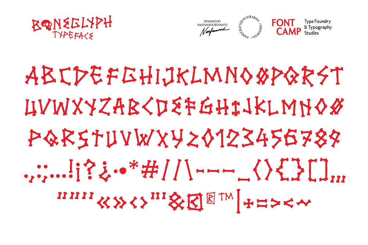 Boneglyph Font, a Symbol Font by Fontcamp Type Foundry (Photo 5 of 10)