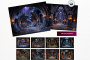 Obsidian Opera Theater Digital Paper, a Decorative Illustration by ThatsDesignArt (Thumbnail 12 of 16)