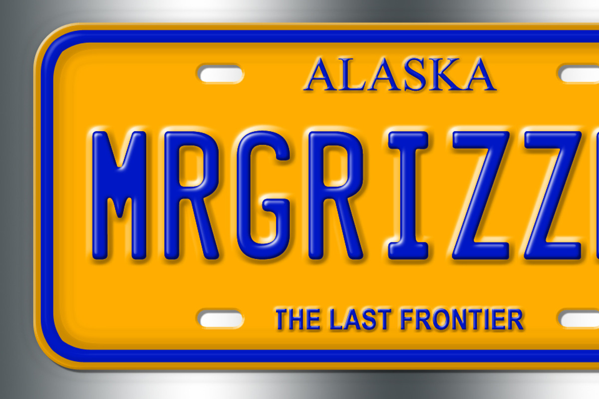 Vanity License Plate PSD Template!, an Object Graphic by Blue Lightning TV (Photo 3 of 5)