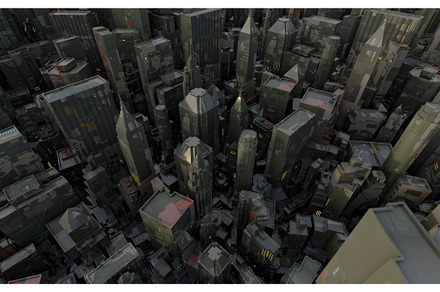 Modern Futuristic City Skyline