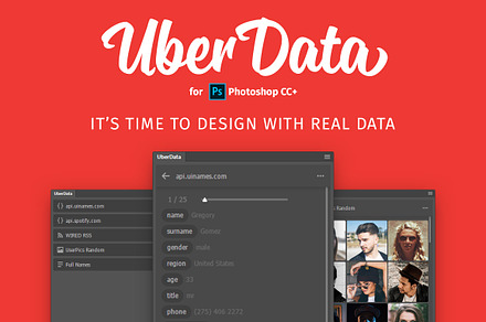 Sale! UberData plugin for Photoshop