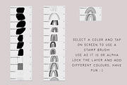 Abstract Shapes and Rainbow Stamps, a Brush Add-On by BohoCalligraphy (Thumbnail 4 of 6)