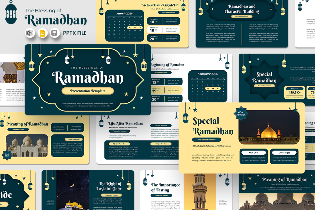The Blessings of Ramadan GoogleSlide, a Presentation Template by QR Design Studio (Photo 1 of 3)
