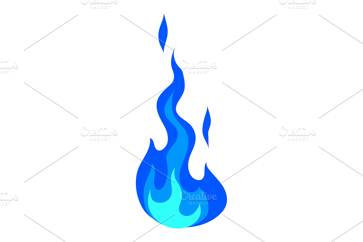 Illustration of stylized fire., an Object Graphic by incomible