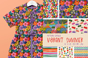 Vibrant Summer — Floral & Fruit, a Pattern Graphic by HannaSymo (Thumbnail 1 of 9)