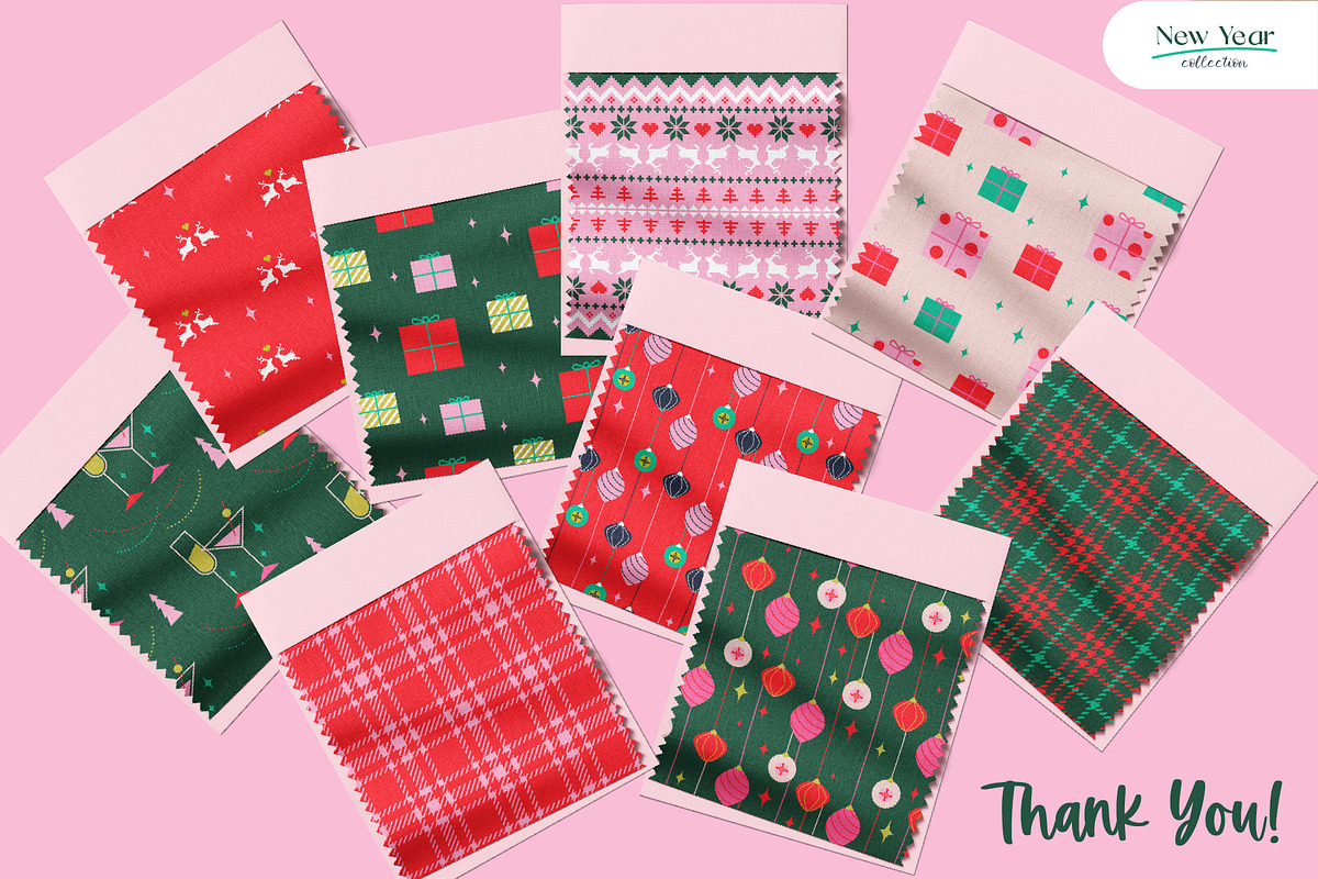 New Year - Seamless Patterns, a Pattern Graphic by InaCorart (Photo 7 of 7)