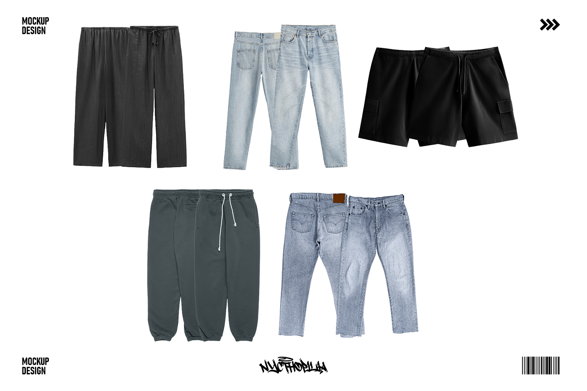 Pants Mockup Streetwear, a Bottom Mockup by NYCTHOPILIA STUDIO (Photo 7 of 8)