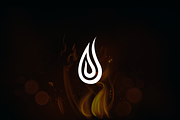 Minimalist Modern Fire Logo, a Branding & Logo Template by Luxury Logos (Thumbnail 2 of 4)