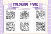 Christmas at Grandma’s Coloring Book, a Seasonal Illustration by HueNestify (Thumbnail 2 of 4)