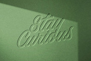 Paper Debossing & Embossing Mockup, a Mockup by Design Squad (Thumbnail 2 of 4)