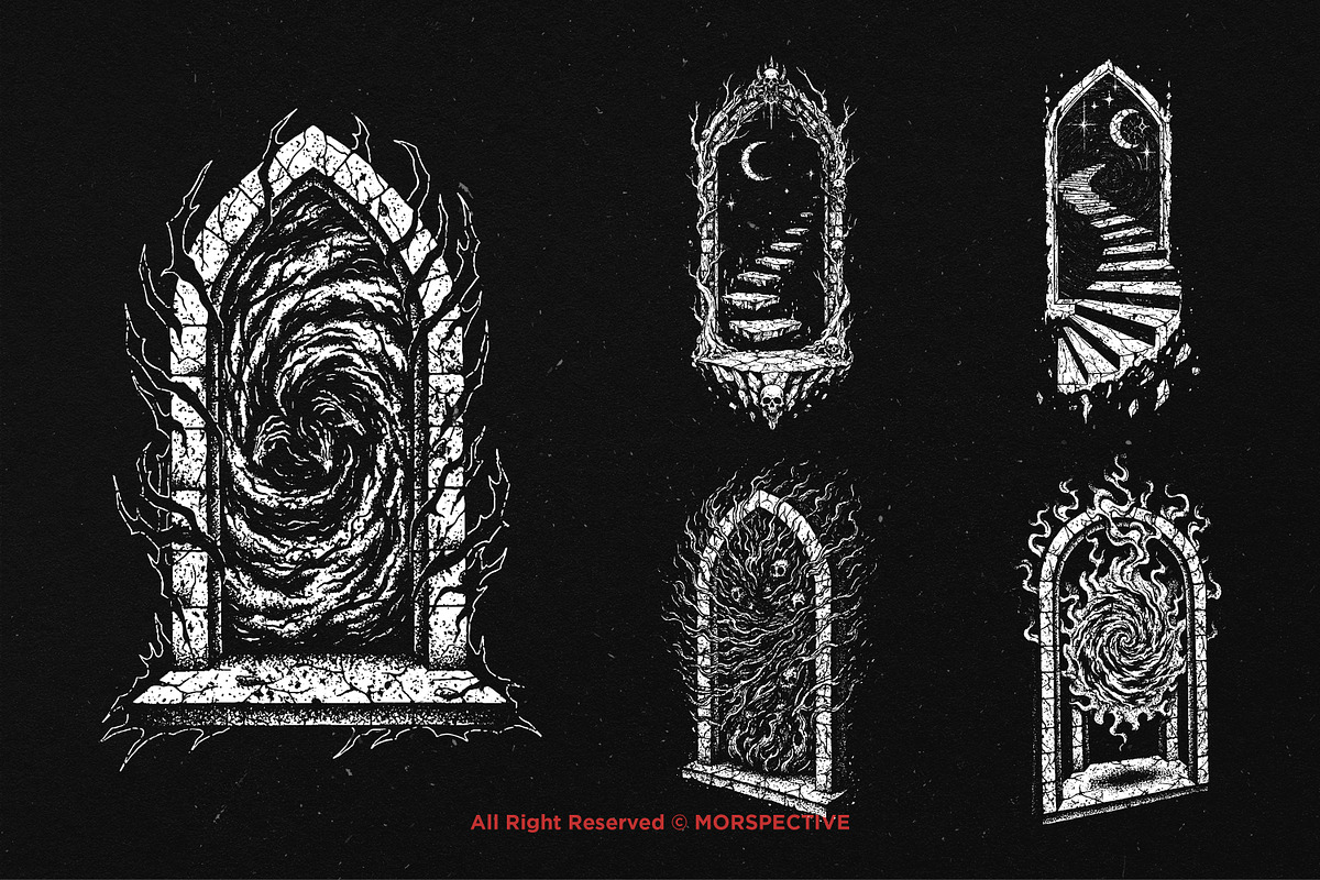 10 Bundle Dark Art Dimension Door, an Illustration by Morspective (Photo 3 of 7)