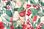 Floral Berries Digital Paper Pack, a Pattern Graphic by Happy Creators Co. (Thumbnail 3 of 8)