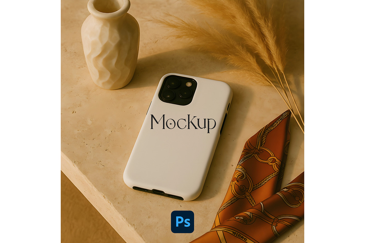 iPhone Tough Phone Case Mockup, an iPhone Mockup by UrbanMockupsStore (Photo 1 of 5)