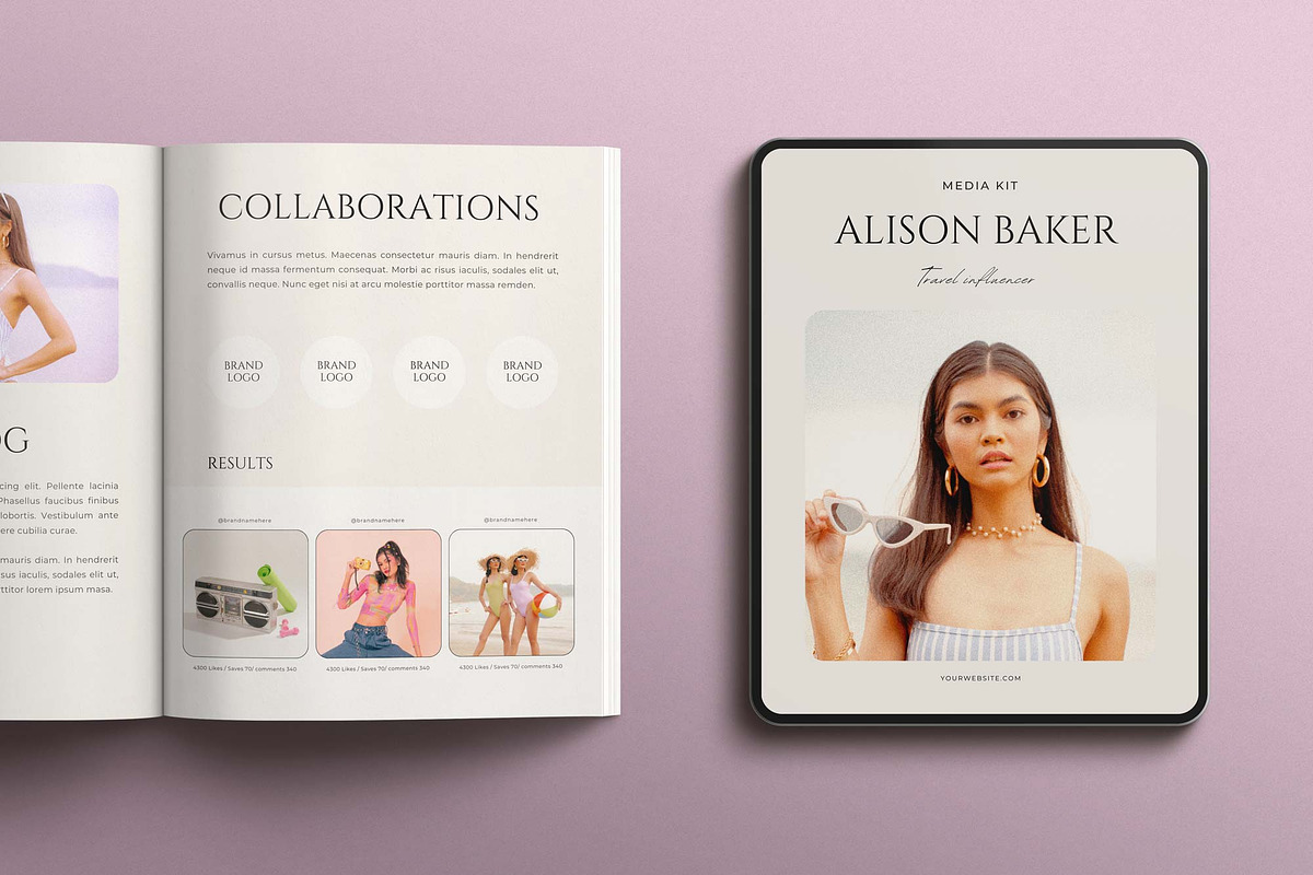 Media Kit Canva Template | Nostalgia, a Print Template by Sierra Creative Studio (Photo 11 of 11)