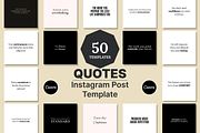 50 INSPIRING INSTAGRAM QUOTES, a Social Media Template by RB Boutique (Thumbnail 1 of 10)