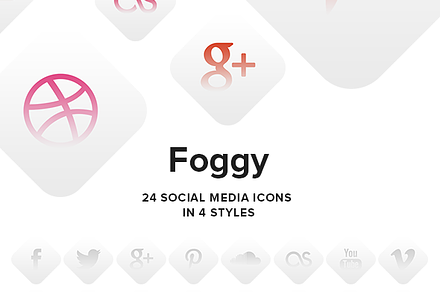 Foggy - social media icons