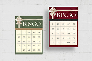 Christmas Bingo Card Template