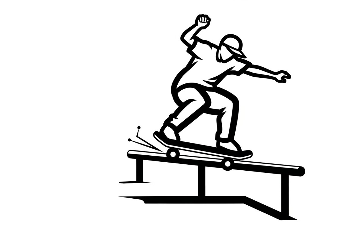skateboard trick silhouettes showcas, an Illustration by Amazin_art (Photo 14 of 31)