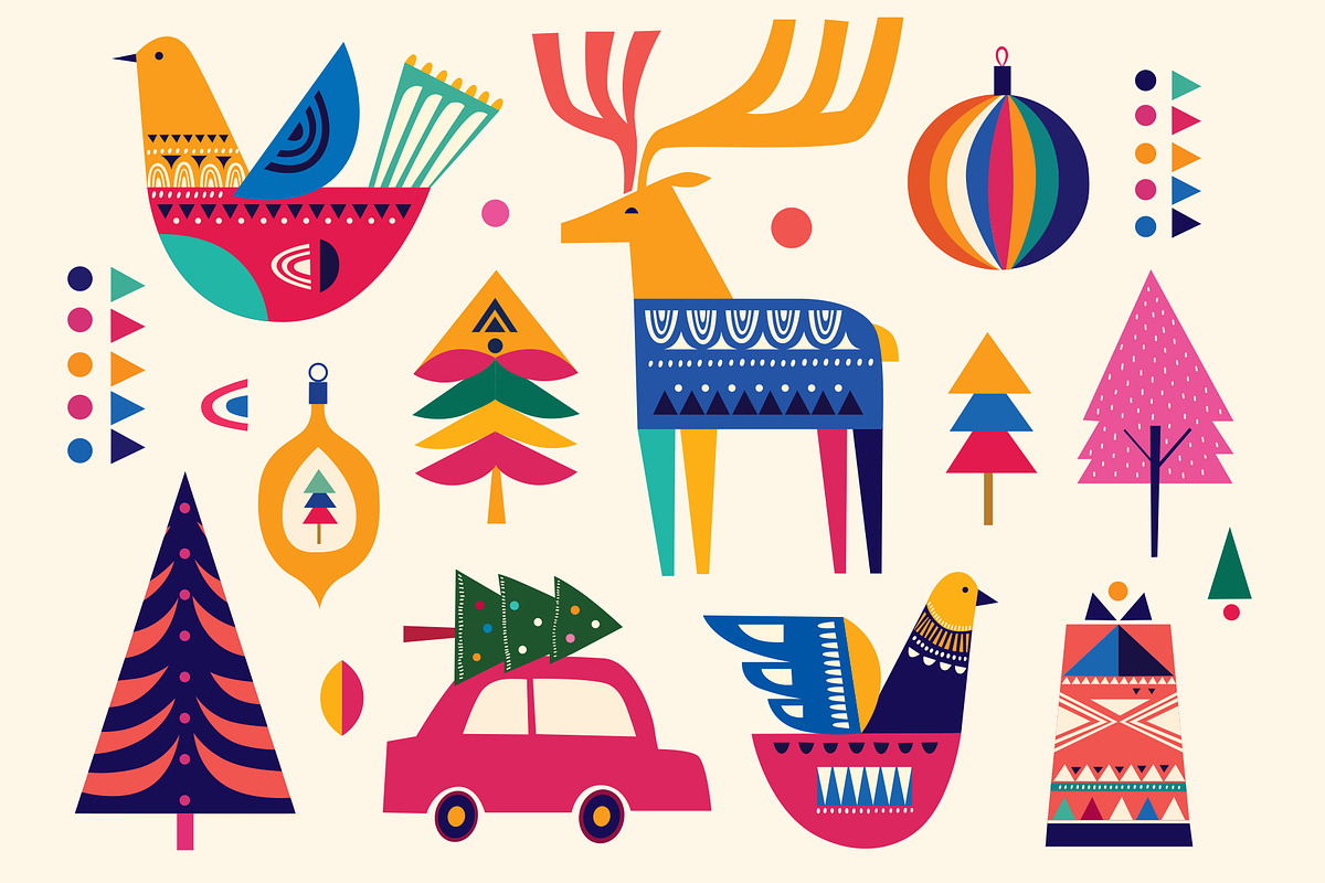 CHRISTMAS Collection, an Animal Illustration by MoleskoStudio (Photo 4 of 10)