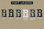 Ocean Storm label font, a Symbol Font by Heather_insane (Thumbnail 3 of 6)