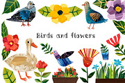 Papercut collages - Watercolor Set, a Texture Illustration by Mashamashastu (Thumbnail 5 of 17)