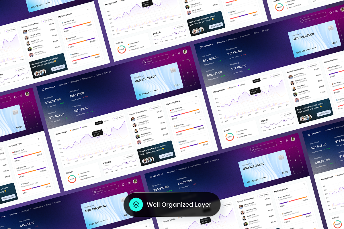 Teamtalk - Digital Banking Dashboard, a Websites & App Template by SLAB! Design (Photo 4 of 4)