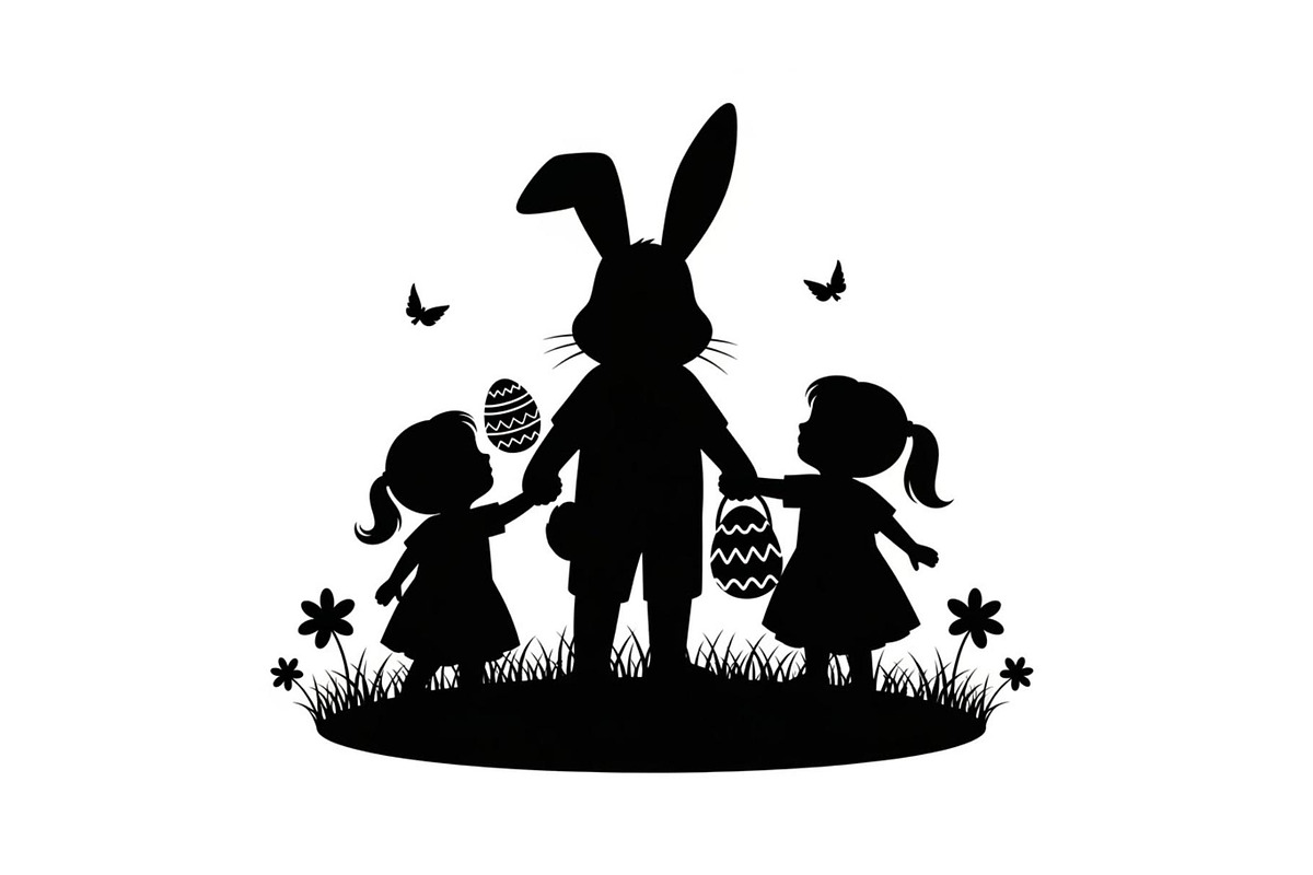 Cute Easter Bunny Silhouette bundle, an Illustration by Artivon (Photo 42 of 51)