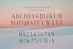 Esoteria Spiritual Decorative Serif