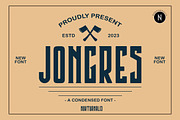 Jongres - Art Deco Geometric Display, a Serif Font by Nokturnal13 (Thumbnail 1 of 4)