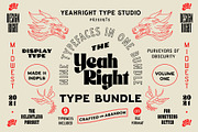The Yeahright Type Bundle Vol 1, a Font by Yeahright Type (Thumbnail 1 of 11)