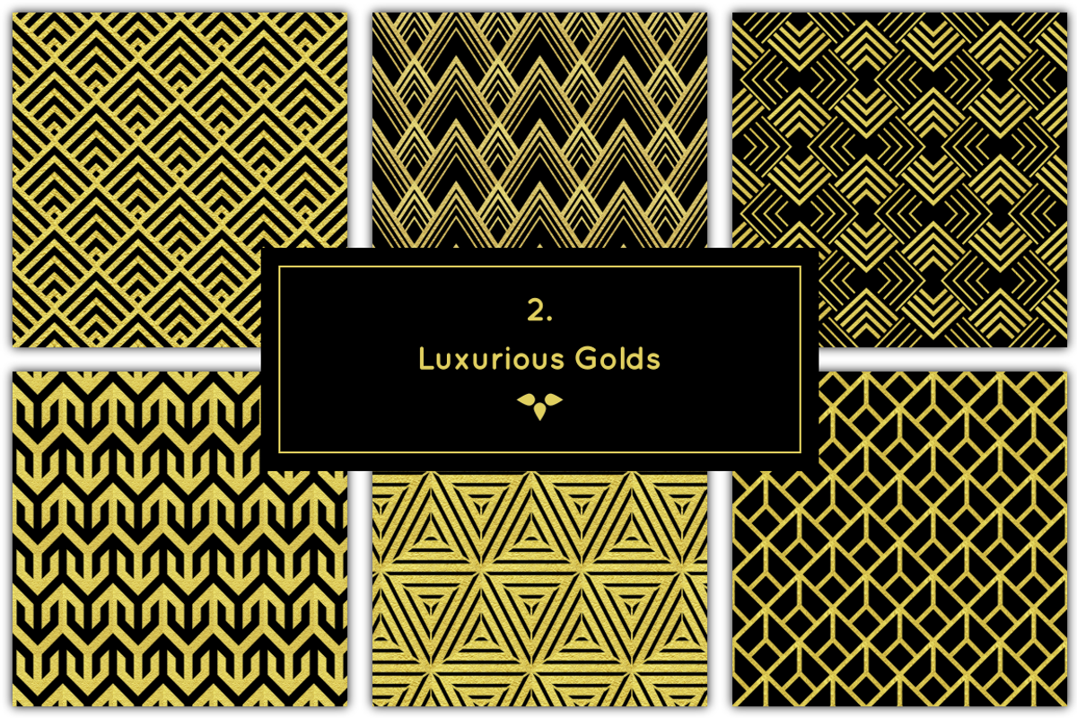 Art Deco Patterns, Vol 2, a Pattern Graphic by HMJS Designs (Photo 6 of 8)