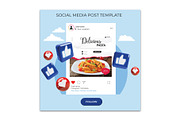 Pasta Flyer Design Template, a Flyer Template by YUDesignStore (Thumbnail 6 of 6)