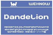 Dandelion font