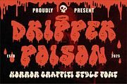 Dripper Poison Horror Graffiti Font, a Font by PutraCetol Studio (Thumbnail 1 of 5)