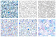 White Sparkle Large Glitter Paper, a Pattern Graphic by designcity5 (Thumbnail 2 of 5)