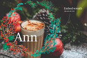 Pine cone x-mas branch with berry, a Seasonal Illustration by Folkheart (Thumbnail 9 of 9)