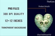 Cartoon Goth Sublimation Clipart, an Illustration by SinaCreation (Thumbnail 6 of 7)