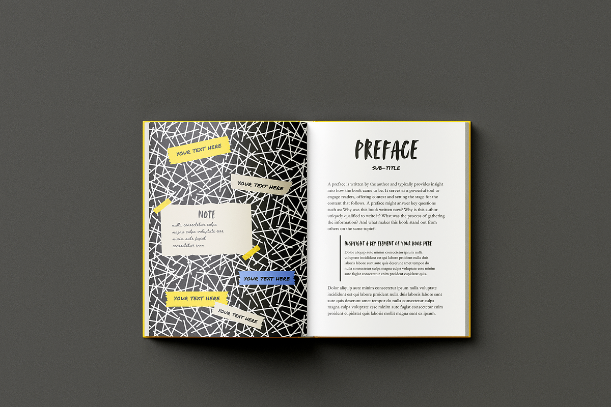 Modern Style Book Template preview 2