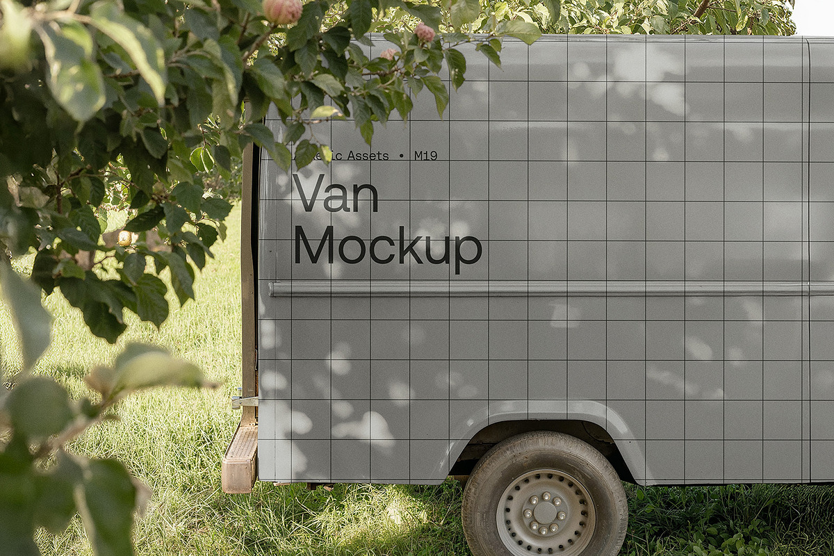 Vintage Van Mockup M19, an Advertising Mockup by Asketic (Photo 2 of 2)