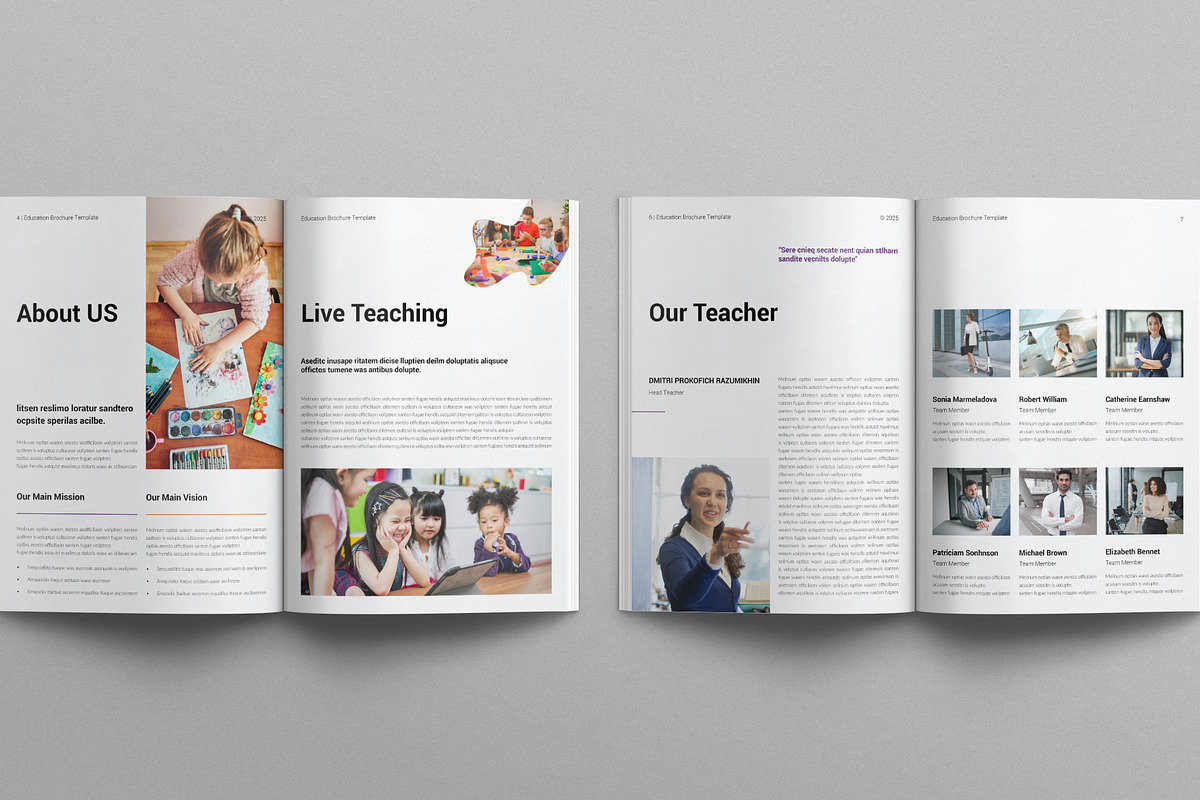 Education Brochure Template, a Brochure Template by E-Type (Photo 3 of 7)