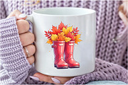 Watercolor Enjoy Autumn Clipart, an Illustration by Craft Nest (Thumbnail 6 of 9)